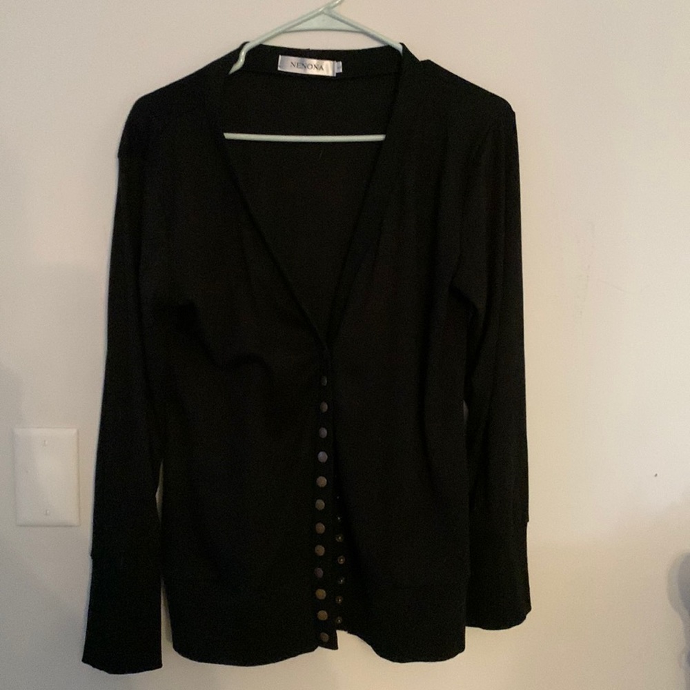 Button up cardigan, black